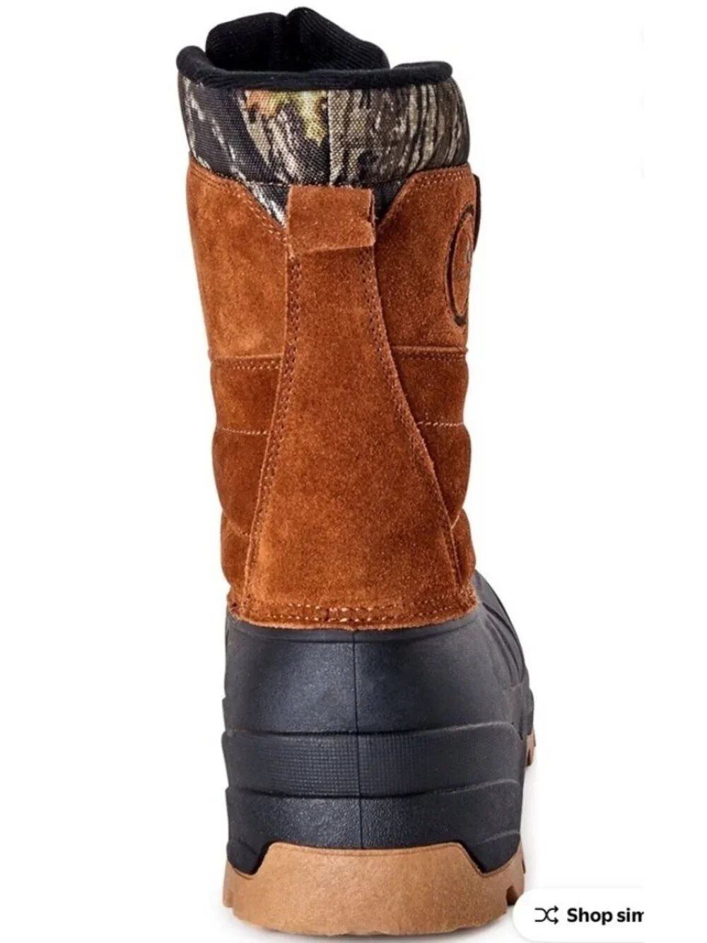 Ozark Trail Pack Suede Thinsulate 5° Mossy Oak Camo Snow Boots Men's Size 10 NWT
